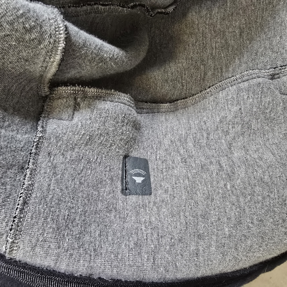 Black Lightweight Hooded Shirt Jacket with Zipper - Picture 11 of 11